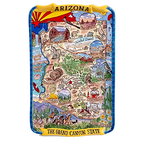 Certified International Arizona Souvenir Rectangular Platter 13" x 8"