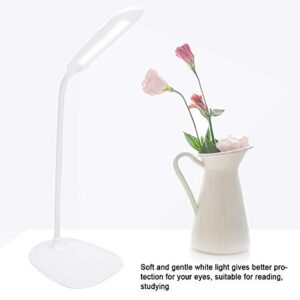 Haofy LED Desk Lamp with Flexible Gooseneck, USB Table Lamp with 3 Level Brightness Bedside Reading Light Touch Switch Dimmable Reading Studying Light