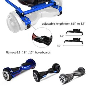 Hoverboard seat Attachment Go-Kart fits 6.5”/ 8”/ 10” hoverboards, Hover cart for Kids & Adults, Accessory for self Balancing Scooter (Blue)