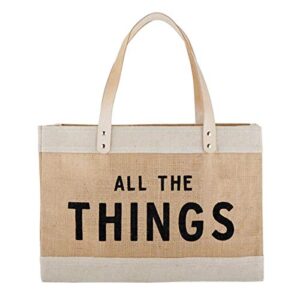 santa barbara design studio hold everything market tote, 17" x 12", all the things