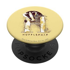 harry potter hufflepuff watercolor popsockets swappable popgrip