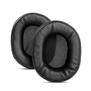 upgraded protein leather ear pads cups cushions replacement compatible with sennheiser hd 4.40 hd 4.50 hd 4.40bt hd 4.50 bt hd 4.50 se headphones (black protein leather)