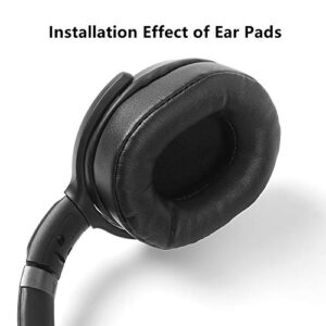 Upgraded Protein Leather Ear Pads Cups Cushions Replacement Compatible with Sennheiser HD 4.40 HD 4.50 HD 4.40BT HD 4.50 BT HD 4.50 SE Headphones (Black Protein Leather)