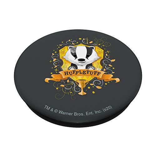 Harry Potter Watercolor Hufflepuff Crest PopSockets Swappable PopGrip