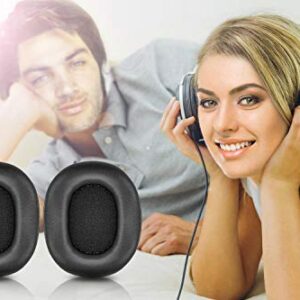 Replacement Ear Pads Compatible with ATH M50X M40X | Also Fits MDR 7506 / MDR V6 / MDR CD900ST / Stealth 600 & More | Ear Pads with Enhanced Memory Foam (Black)