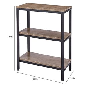 AZL1 Life Concept 3-Tier Bookcase Finish for Living Room Bed Room Coffee Office, Light Oak 3