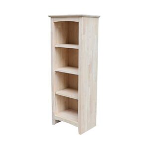international concepts shaker bookcase - 48" h,unfinished