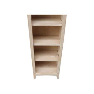 International Concepts Shaker Bookcase - 48" H,Unfinished