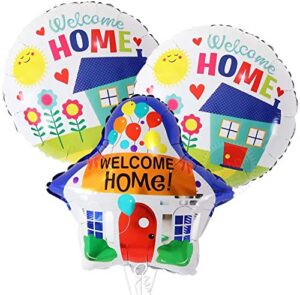 welcome home balloons with house shaped balloons - welcome home decorations | welcome home party decorations | house warming balloons | welcome home balloons decorations | back to school decorations