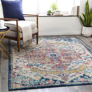 artistic weavers odelia vintage bohemian runner area rug,2'7" x 7'3",garnet/navy