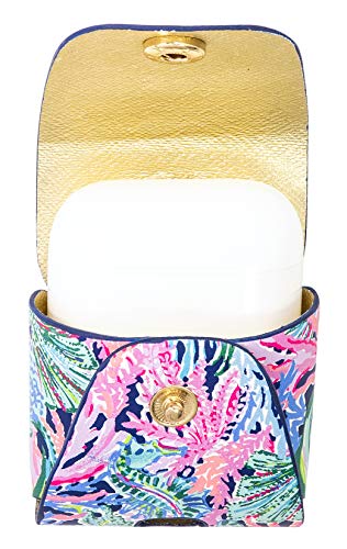 Lilly Pulitzer Lilly Pulitzer Leatherette AirPods Holder, Cute Keychain Case with Access to Charging Port, Bringing Mermaid Back Bringing Mermaid Back One Size