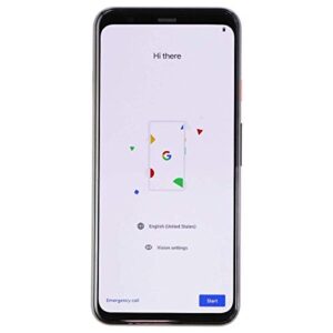 Google Pixel 4 Smartphone (G020I) Verizon ONLY - 64GB / Clearly White (Renewed)