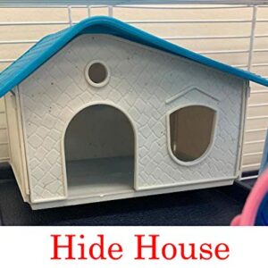 Large 2-Floor Hamster Small Animal Habitat Cage Home with Crossover Tubes Tunnels Hide House Running Wheel for Rodent Gerbil Mouse Mice