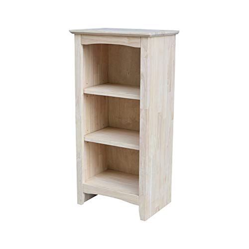 International Concepts Shaker Bookcase - 36" H,Unfinished