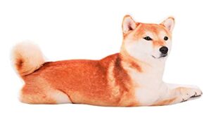 mozacona 3d shiba inu dog shape throw pillow animal pillow cushion