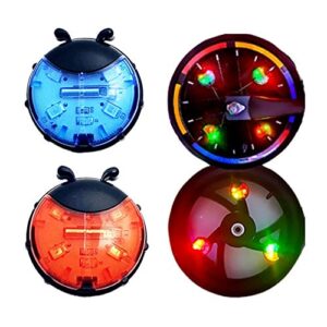 inwish toddler bike wheel lights for kids, 3 pack front and back spoke light safety auto shut-off motion activated & light-sensing, led cycling hub light bicycle accessories for 2-4 years girls boys