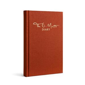 the 6-minute diary | 6 minutes a day for more mindfulness, happiness and productivity | a simple and effective gratitude journal and undated daily planner (rust red)
