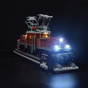 t-club led light kit for lego creator 10277 crocodile locomotive model building blocks (not include lego model)