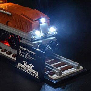 T-Club Led Light Kit for Lego Creator 10277 Crocodile Locomotive Model Building Blocks (Not Include Lego Model)