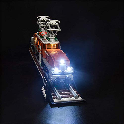 T-Club Led Light Kit for Lego Creator 10277 Crocodile Locomotive Model Building Blocks (Not Include Lego Model)