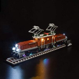 T-Club Led Light Kit for Lego Creator 10277 Crocodile Locomotive Model Building Blocks (Not Include Lego Model)