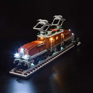 T-Club Led Light Kit for Lego Creator 10277 Crocodile Locomotive Model Building Blocks (Not Include Lego Model)