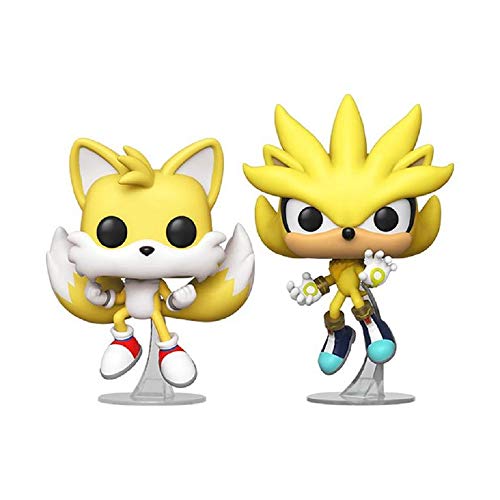 Funko Pop! Sonic The Hedgehog Super Silver and Super Tails 2 Pack 2020 Summer Convention Exclusive