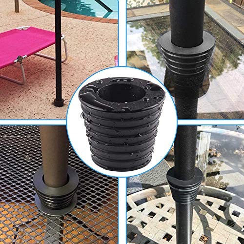 KECHIO Umbrella Cone Wedge and Table Umbrella Hole Ring and Cap Set for Outdoor Patio Umbrella, Umbrella Pole Diameter 1.5 Inch or Smaller
