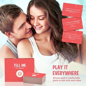 Tell Me for Couples - Relationship Card Game for Couples, Couples Games Date Night, Couple Card Games for Couples, Couple Games for Game Night, Couples Card Games - 110 Conversation Cards for Couples