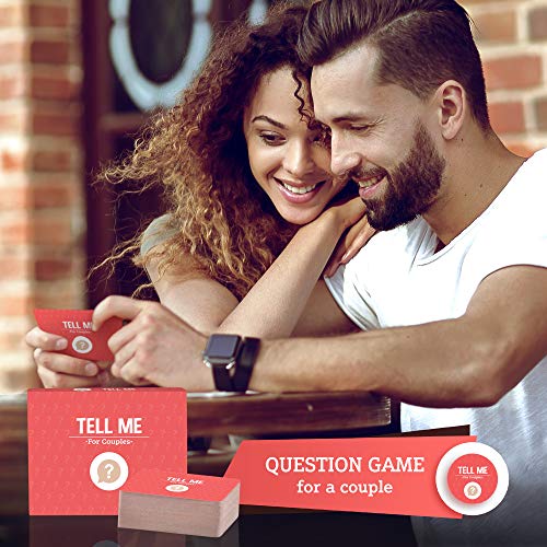 Tell Me for Couples - Relationship Card Game for Couples, Couples Games Date Night, Couple Card Games for Couples, Couple Games for Game Night, Couples Card Games - 110 Conversation Cards for Couples