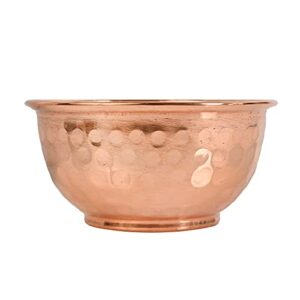 plain hammered copper offering bowl for altar use, rituals, incense, smudging, and decoration 3 inches