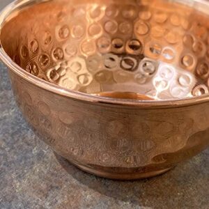 Plain Hammered Copper Offering Bowl for Altar Use, Rituals, Incense, Smudging, and Decoration 3 Inches