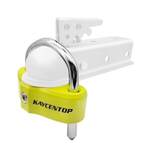 KAYCENTOP Universal Coupler Lock Trailer Ball Tow Hitch Lock Trailer Lock Adjustable Length Anti-Drilling Lock Fits 1-7/8 Inch 2 Inch 2-5/16 Inch Couplers