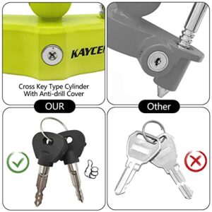 KAYCENTOP Universal Coupler Lock Trailer Ball Tow Hitch Lock Trailer Lock Adjustable Length Anti-Drilling Lock Fits 1-7/8 Inch 2 Inch 2-5/16 Inch Couplers