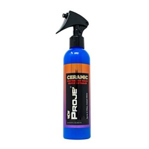 proje' premium car care show shine - waterless wash & quick detailer - high gloss detail spray - enhances shine of top coat wax or ceramic coating - safe on all surfaces - 8 fl oz