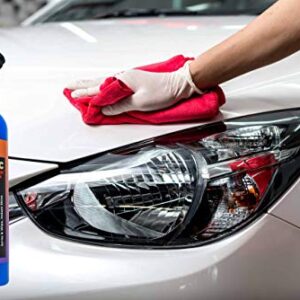 PROJE' Premium Car Care Show Shine - Waterless Wash & Quick Detailer - High Gloss Detail Spray - Enhances Shine of Top Coat Wax or Ceramic Coating - Safe On All Surfaces - 8 fl oz