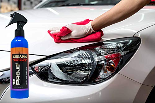 PROJE' Premium Car Care Show Shine - Waterless Wash & Quick Detailer - High Gloss Detail Spray - Enhances Shine of Top Coat Wax or Ceramic Coating - Safe On All Surfaces - 8 fl oz