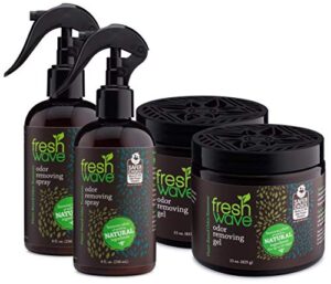 fresh wave odor removing gel + spray bundle: (2) 15 oz. gels + (2) 8 fl. oz. sprays