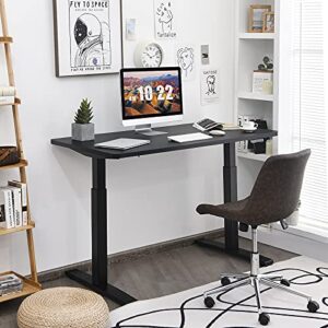 Tangkula Electric Standing Desk Frame, Height & Width Adjustable Motorized Sit Stand Desk Base, Ergonomic Single Motor Stand Up Workstation w/Memory Controller, Standing Desk Legs