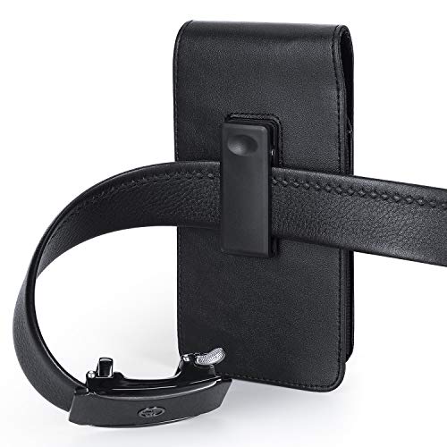 BECPLT Phone Holster Compatible for iPhone 14 Pro Max 13 Pro Max 12 Pro Max 11 Pro Max Leather Belt Case 360 Rotating Pouch Case Holster Belt Clip Case for iPhone Xs Max 8 Plus 7 Plus 6s Plus 6 Plus