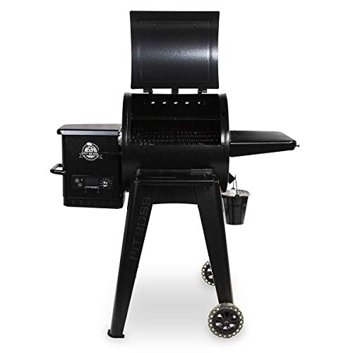 PIT BOSS PB550G Wood Pellet Grill with Cover and Folding Front Shelf Included, 550 sq. inch, Black