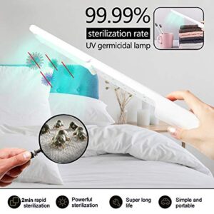 TAISHAN UV-C Light Sterilizer Wand,Portable Rechargeable Ultraviolet Disinfection Lamp Kills 99% of Germs Viruses,Foldable Handheld Professional Disinfector for Home, Travel, and Work