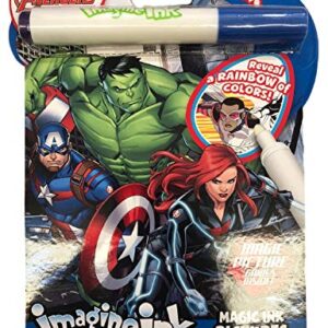 Imagine Ink Coloring Book Set for Superhero Kids - 3 Magic Ink Books Featuring Avengers, Spider Man, and Captain America