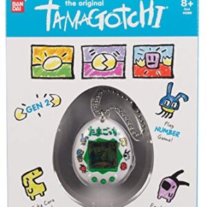 Tamagotchi 42816 Original Japanese Logo-Feed, Care, Nurture-Virtual Pet with Chain for on The go Play