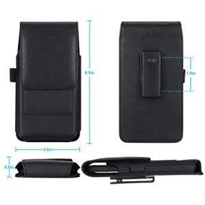 BECPLT Phone Holster for Galaxy Note 20 Ultra 5G Leather Belt Case,360 Rotating Pouch Case Holster Belt Clip Case for Samsung S23+ S22+ 5G S21 FE 5G Note 10 Plus 5G S21+ S20 Ultra 5G S20+ S10+ S9+ S8+