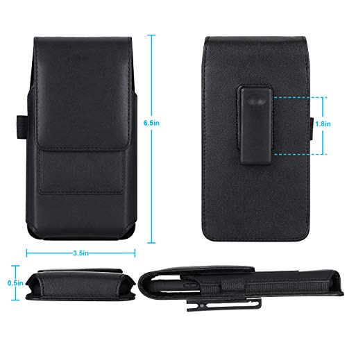 BECPLT Phone Holster for Galaxy Note 20 Ultra 5G Leather Belt Case,360 Rotating Pouch Case Holster Belt Clip Case for Samsung S23+ S22+ 5G S21 FE 5G Note 10 Plus 5G S21+ S20 Ultra 5G S20+ S10+ S9+ S8+