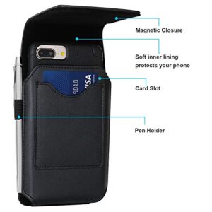 BECPLT Phone Holster for Galaxy Note 20 Ultra 5G Leather Belt Case,360 Rotating Pouch Case Holster Belt Clip Case for Samsung S23+ S22+ 5G S21 FE 5G Note 10 Plus 5G S21+ S20 Ultra 5G S20+ S10+ S9+ S8+