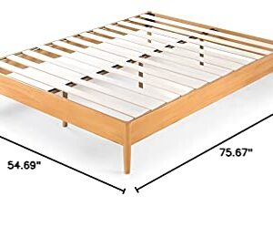 ZINUS Amelia Wood Platform Bed Frame / No Box Spring Needed / Wood Slat Support / Easy Assembly, Full