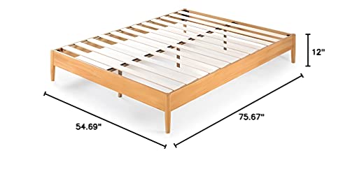 ZINUS Amelia Wood Platform Bed Frame / No Box Spring Needed / Wood Slat Support / Easy Assembly, Full