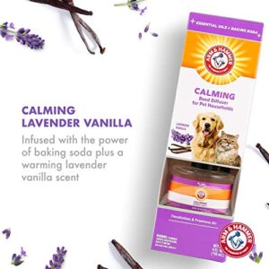 Arm & Hammer for Pets Air Care for Pet Odor Elimination | Arm & Hammer Air Care Pet Deodorizer with Baking Soda for Pet Households, Lavender Vanilla Reed Diffuser